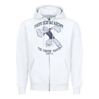 White popeye poopdeck academy brand a transparent Zipper Hoodie - tuanDangUi