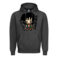 Charcoal Heather ヤムチャ yamcha Zipper Hoodie - tuanDangUi