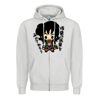 Dove Grey ヤムチャ yamcha Zipper Hoodie - tuanDangUi
