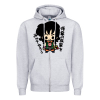 Heather Grey ヤムチャ yamcha Zipper Hoodie - tuanDangUi