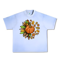 Grape Ice Fall Sunflower with Pumpkin Urban Heavy Tee - texasbilliewilder