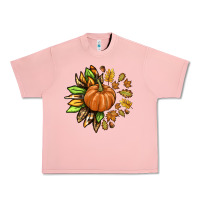 Salmon Fall Sunflower with Pumpkin Urban Heavy Tee - texasbilliewilder