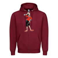 Burgundy olive oyl art Zipper Hoodie - tuanDangUi