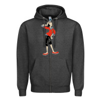 Charcoal Heather olive oyl art Zipper Hoodie - tuanDangUi