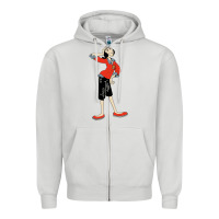 Dove Grey olive oyl art Zipper Hoodie - tuanDangUi