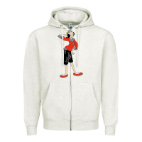 Oatmeal Heather olive oyl art Zipper Hoodie - tuanDangUi