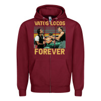 Burgundy vatos locos forever Zipper Hoodie - tuanDangUi