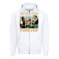 White vatos locos forever Zipper Hoodie - tuanDangUi