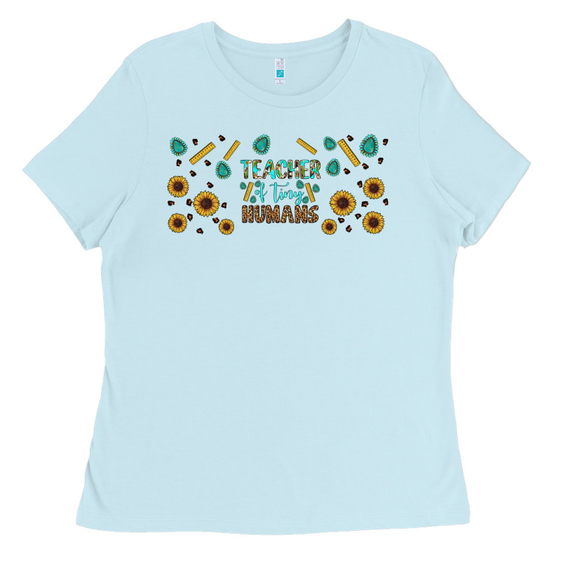 Teacher Of Tiny Humans Libbey Glass Ladies Tee by BundleAndBundleShop | Teevron