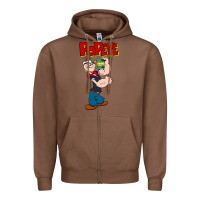 Chestnut popeye Zipper Hoodie - tuanDangUi