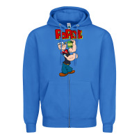 True Royal popeye Zipper Hoodie - tuanDangUi