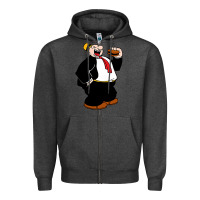 Charcoal Heather wimpi character popeye Zipper Hoodie - tuanDangUi