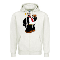 Oatmeal Heather wimpi character popeye Zipper Hoodie - tuanDangUi