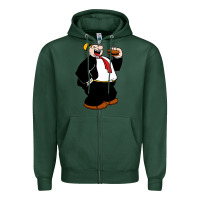 Sports Green wimpi character popeye Zipper Hoodie - tuanDangUi