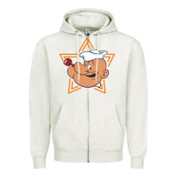 Oatmeal Heather popeye 2 Zipper Hoodie - tuanDangUi