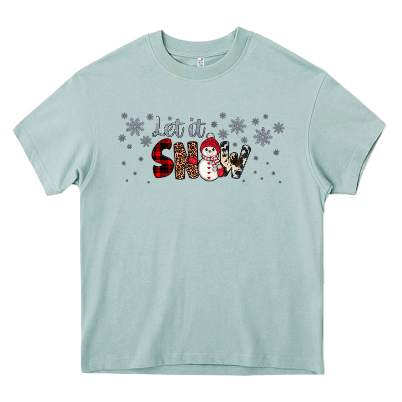 Christmas Let It Snow Heavy Core Tee by JahusDesignShop | Teevron