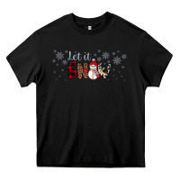 Black Christmas let it snow Heavy Core Tee - JahusDesignShop