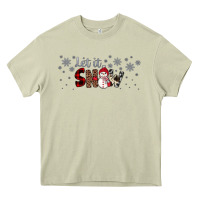Mossy Christmas let it snow Heavy Core Tee - JahusDesignShop