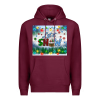 Burgundy let it snow tumbler Premium Hoodie - BundleAndBundleShop