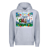 Heather Grey let it snow tumbler Premium Hoodie - BundleAndBundleShop