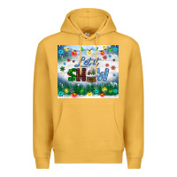 Mustard let it snow tumbler Premium Hoodie - BundleAndBundleShop