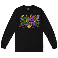Black school secretary mardi gras Long Sleeve Tee - CowGirlArtShop