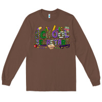 Chestnut school secretary mardi gras Long Sleeve Tee - CowGirlArtShop