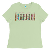 Matcha teacher gemstone and pink flower libbey glass Ladies Tee - BundleAndBundleShop