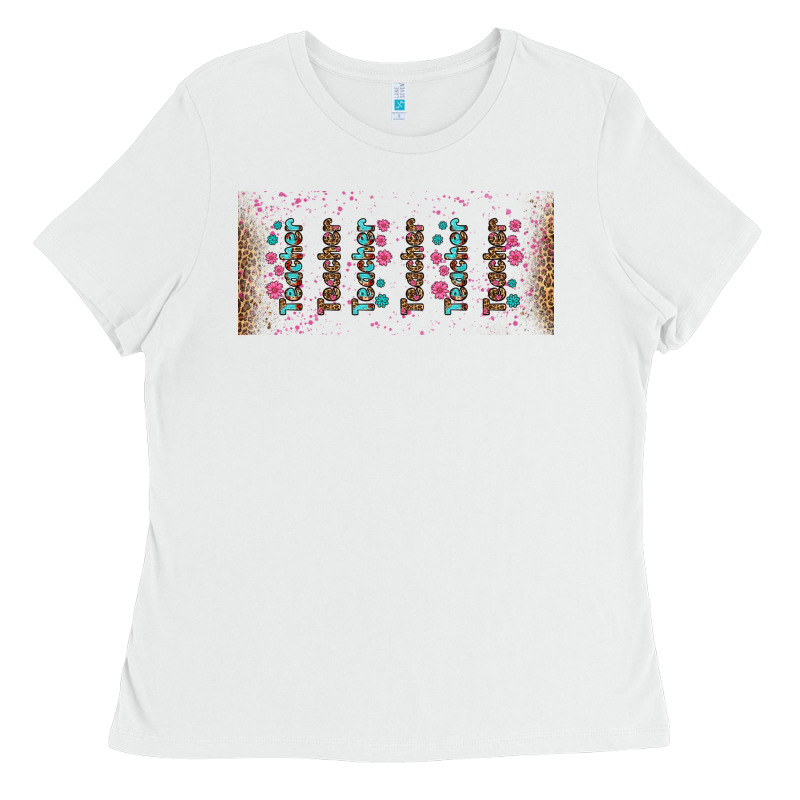Teacher Gemstone And Pink Flower Libbey Glass Ladies Tee by BundleAndBundleShop | Teevron