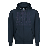 Navy mens not my monkeys not my circus sarcastic gifts for men, funny t shi Zipper Hoodie - tuanDangUi