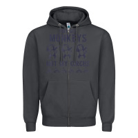 Smoke mens not my monkeys not my circus sarcastic gifts for men, funny t shi Zipper Hoodie - tuanDangUi