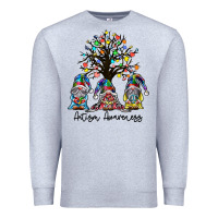 Heather Grey autism awarenes Premium Sweatshirt - SublimationCraftShop