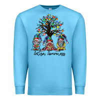 Ocean Blue autism awarenes Premium Sweatshirt - SublimationCraftShop