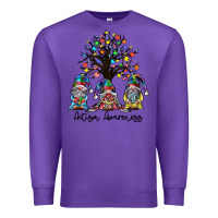 Purple autism awarenes Premium Sweatshirt - SublimationCraftShop
