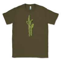 Army Green saguaro cactus Classic Tee - LillyAllenDesigns