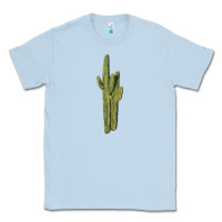 Dusty Blue saguaro cactus Classic Tee - LillyAllenDesigns