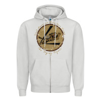 Dove Grey flying tigers squadron wwii leather patch design Zipper Hoodie - tuanDangUi