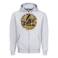 Heather Grey flying tigers squadron wwii leather patch design Zipper Hoodie - tuanDangUi