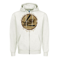 Oatmeal Heather flying tigers squadron wwii leather patch design Zipper Hoodie - tuanDangUi