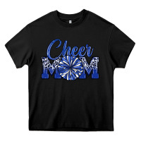 Black cheer mom Heavy Core Tee - MaliasSmallBusiness