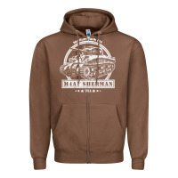 Chestnut m4a1 sherman tank Zipper Hoodie - tuanDangUi