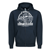 Navy m4a1 sherman tank Zipper Hoodie - tuanDangUi