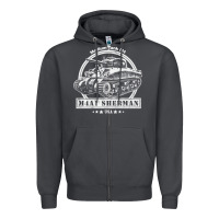 Smoke m4a1 sherman tank Zipper Hoodie - tuanDangUi