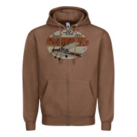 Chestnut cessna 182 skylane since 1956 retro vintage airplane design Zipper Hoodie - tuanDangUi