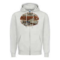 Dove Grey cessna 182 skylane since 1956 retro vintage airplane design Zipper Hoodie - tuanDangUi
