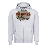 Heather Grey cessna 182 skylane since 1956 retro vintage airplane design Zipper Hoodie - tuanDangUi