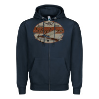 Cessna 182 Skylane Since 1956 Retro Vintage Airplane Design Zipper Hoodie | Teevron