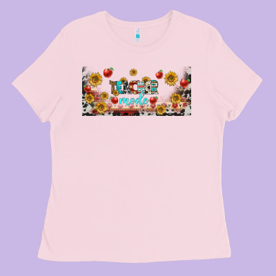 Teacher Mode Libbey Glass Ladies Tee Designed By Bundleandbundleshop
