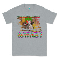 Heather Grey Your Crazy Is Showing Classic Tee - Bettercallsaul