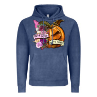 Vintage Denim Sorta sweet sorta spooky Vintage Hoodie - NancyCooperArtShop